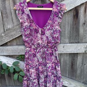 City Studio Summer Dress Paisley Pattern Size Small Stretchy